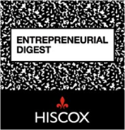 Entrepreneurial Digest Graphic and Hiscox Logo