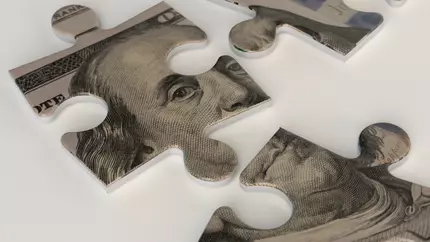 $100 puzzle piece